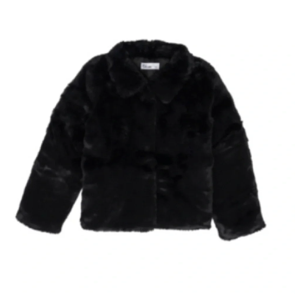 Epic Threads Girl’s Faux Fur Jacket in Deep Black, NWT, Size 3T